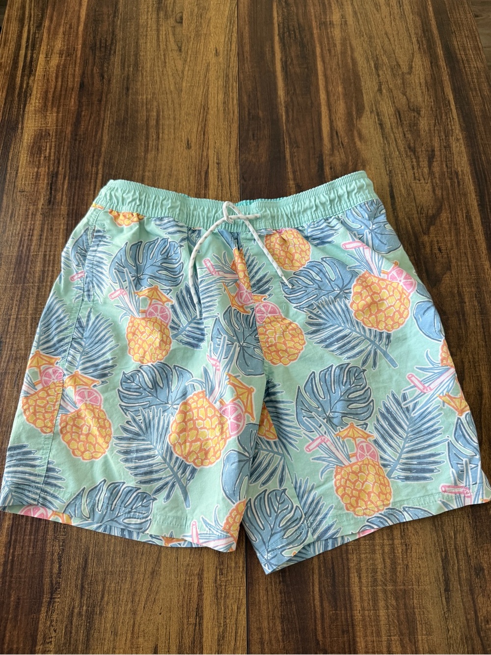 Goodfellow & Co Mint Pineapple & Leaf Swim Trunks